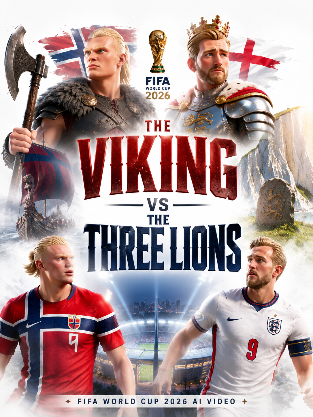 The Vikings vs The Three Lions