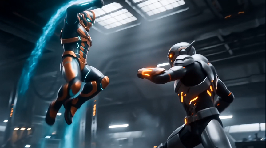 Rise of the Cyber Warriors: Next-Gen Armor Activation & Battle