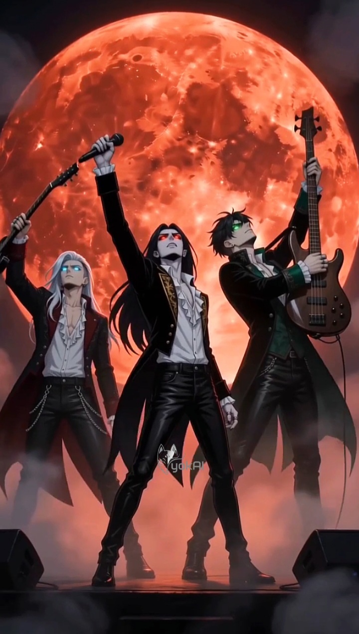 Vampires don’t sleep… they rock 🩸🎸