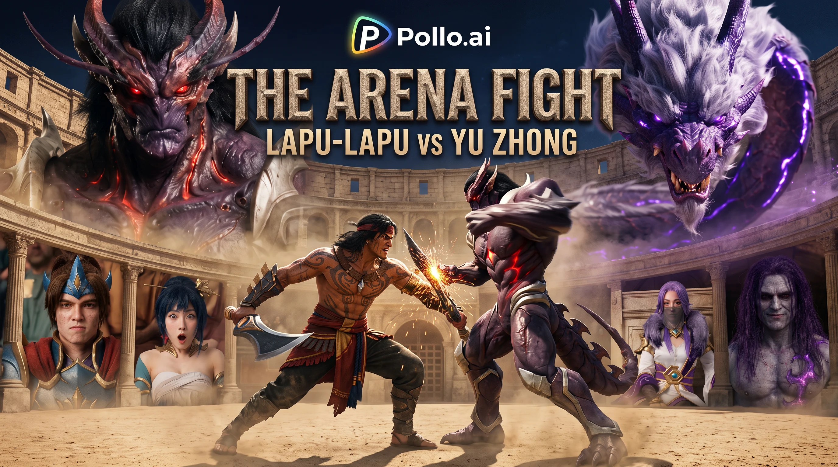 The arena fight lapu-lapu vs yu zhong