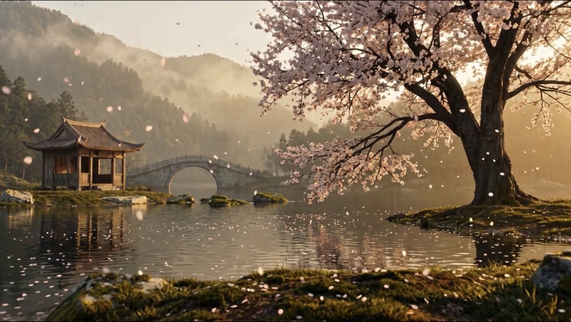 Cherry Blossom Lake Duel