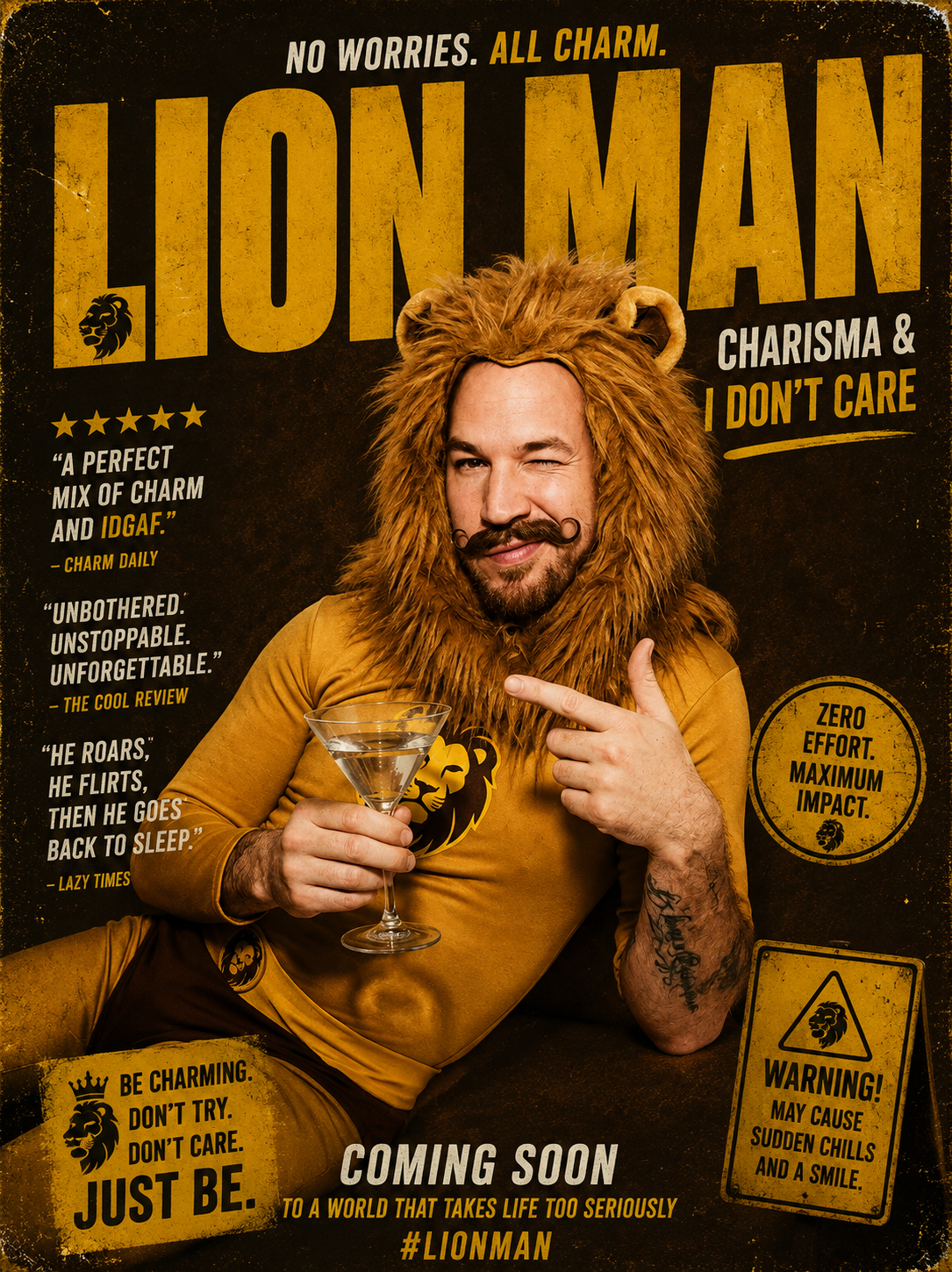 LION MAN "THE REAL SUPERHERO"