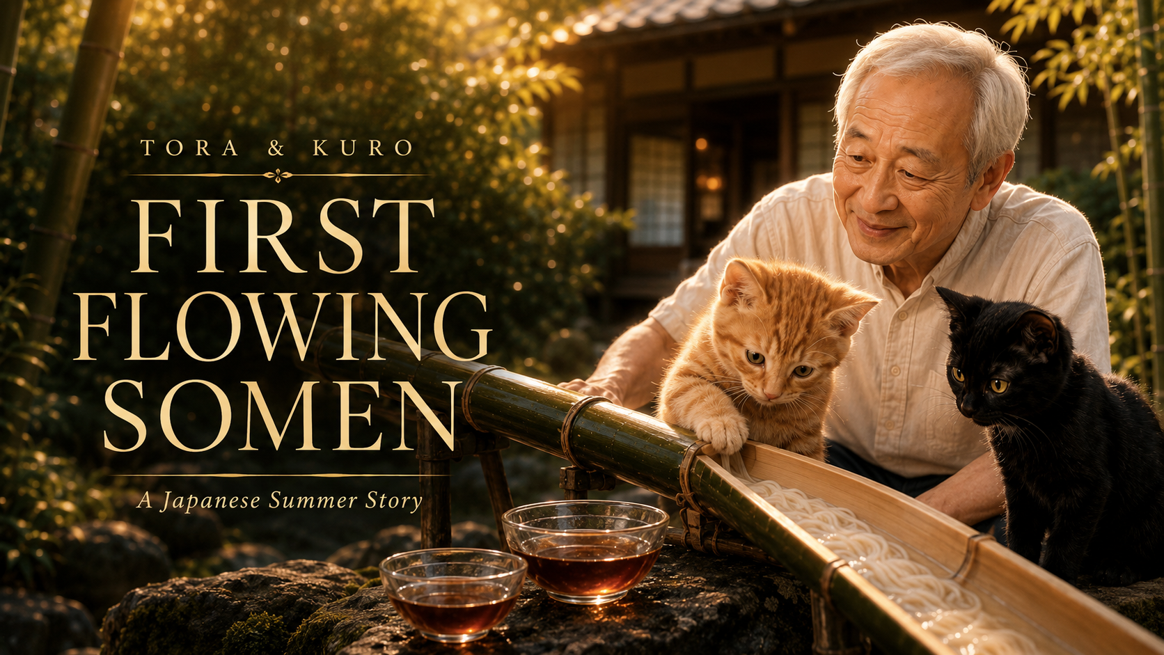 Tora & Kuro’s First Flowing Somen