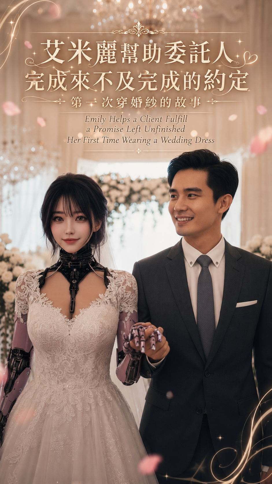Emily Helps Fulfill a Long-Awaited Promise - First Time Wearing a Wedding Dress 艾蜜莉幫助委託人完成來不及完成的約定，第一次穿婚紗的故事 | 2026 Remastered Edition (English Version)