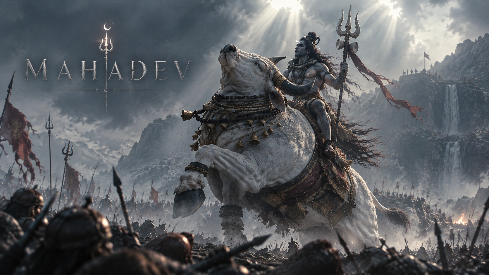 When Mahadeva rides, the mountains tremble.