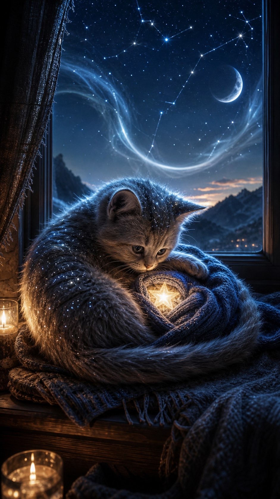 Kitten saves the star