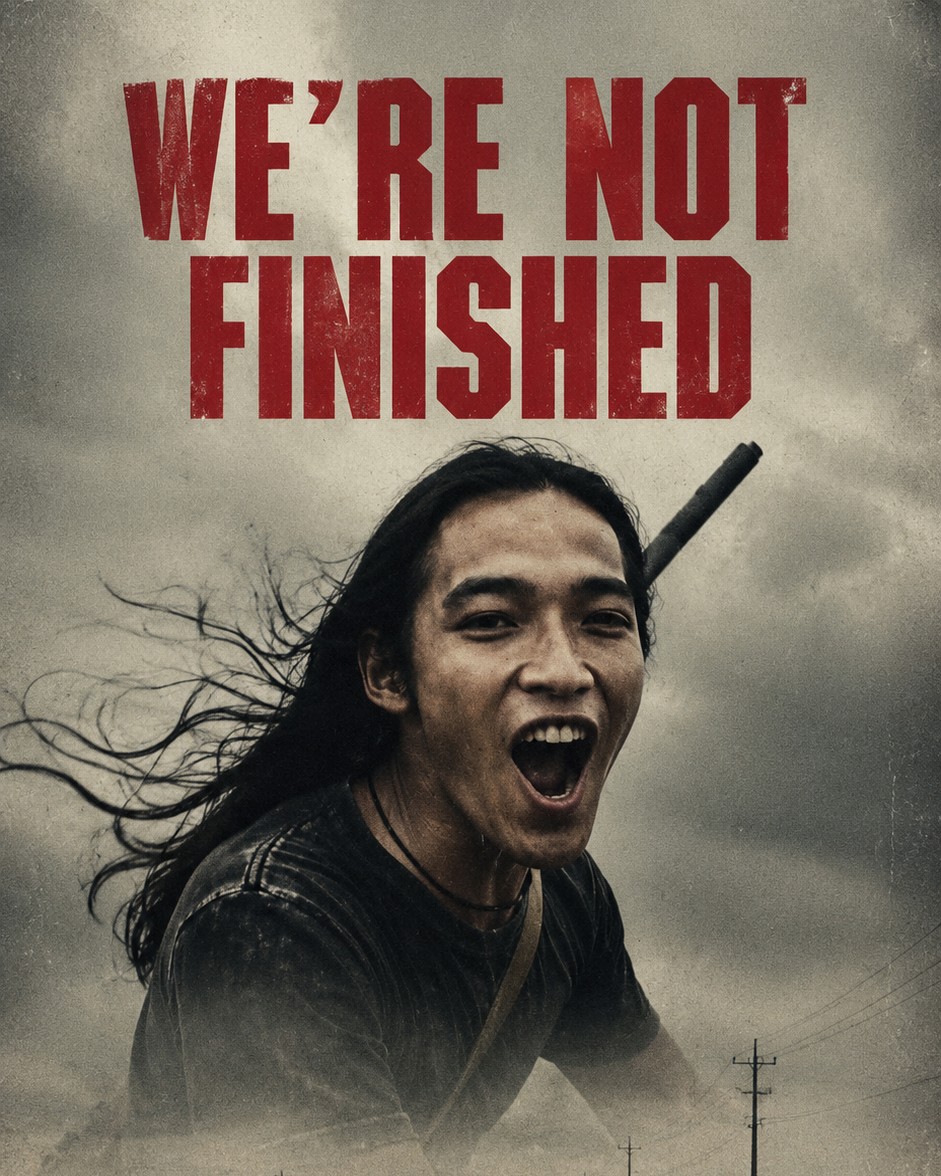 WE'RE NOT FINISHED