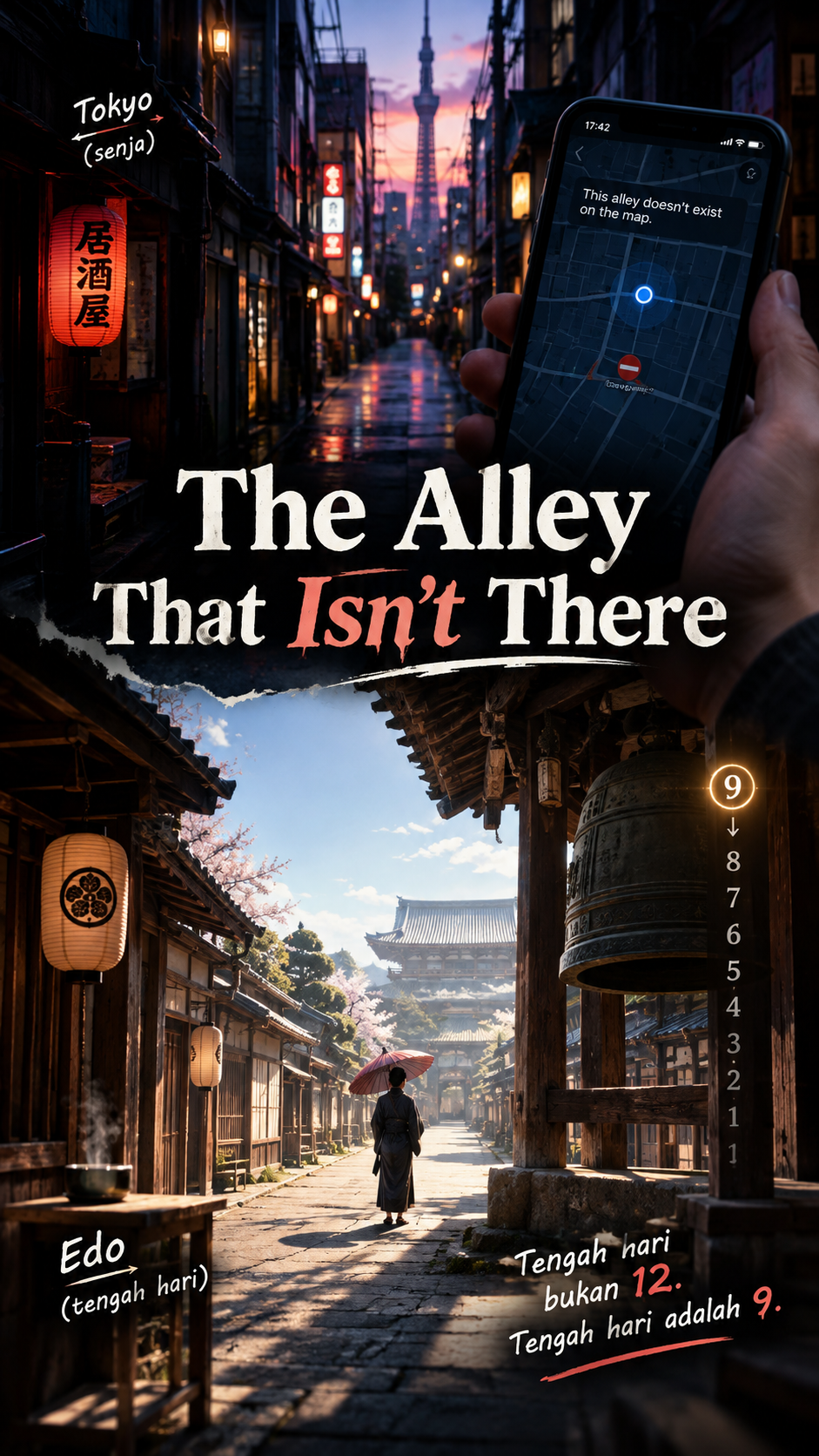 `POV: The alley isn't on your map. Would you keep walking?`