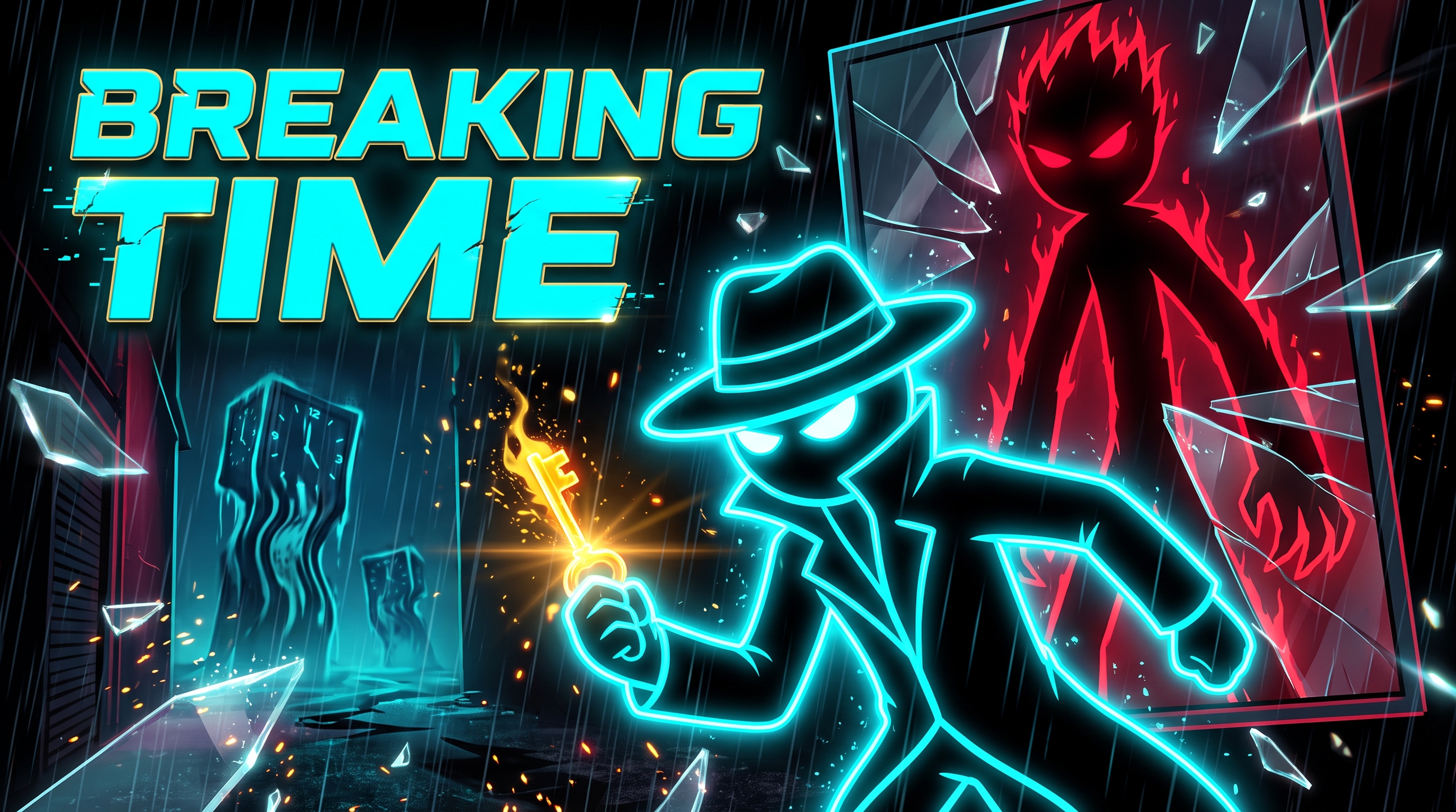 The Stickman Who Broke Time: A Surreal Noir Mystery