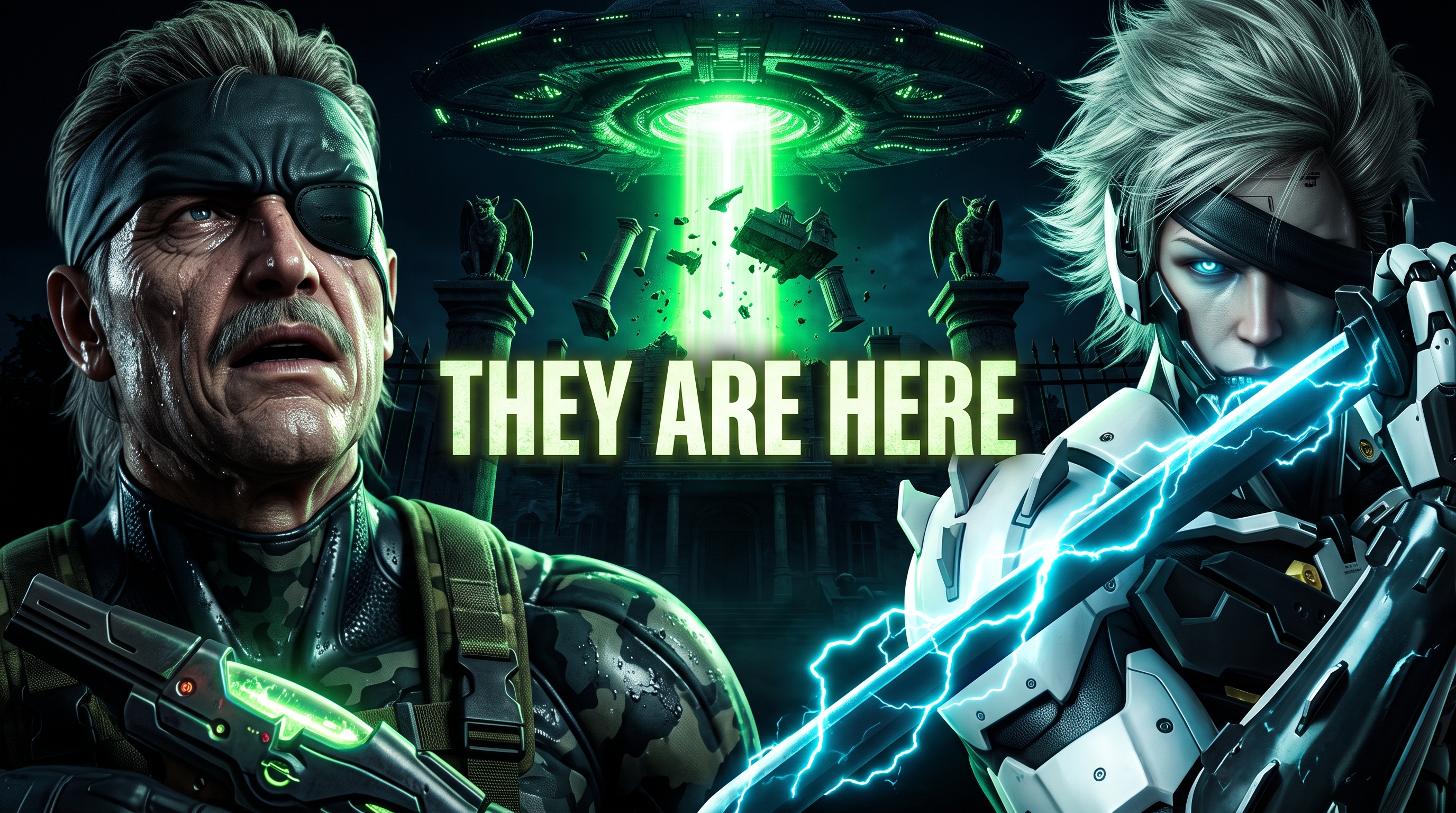 Old Snake & Raiden vs Alien Invasion?!
