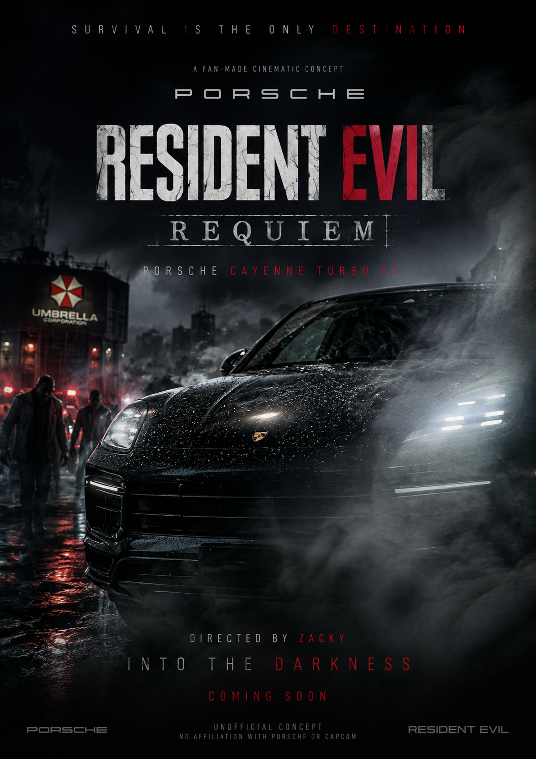Porsche Cayenne Turbo GT × Resident Evil — Into the Darkness